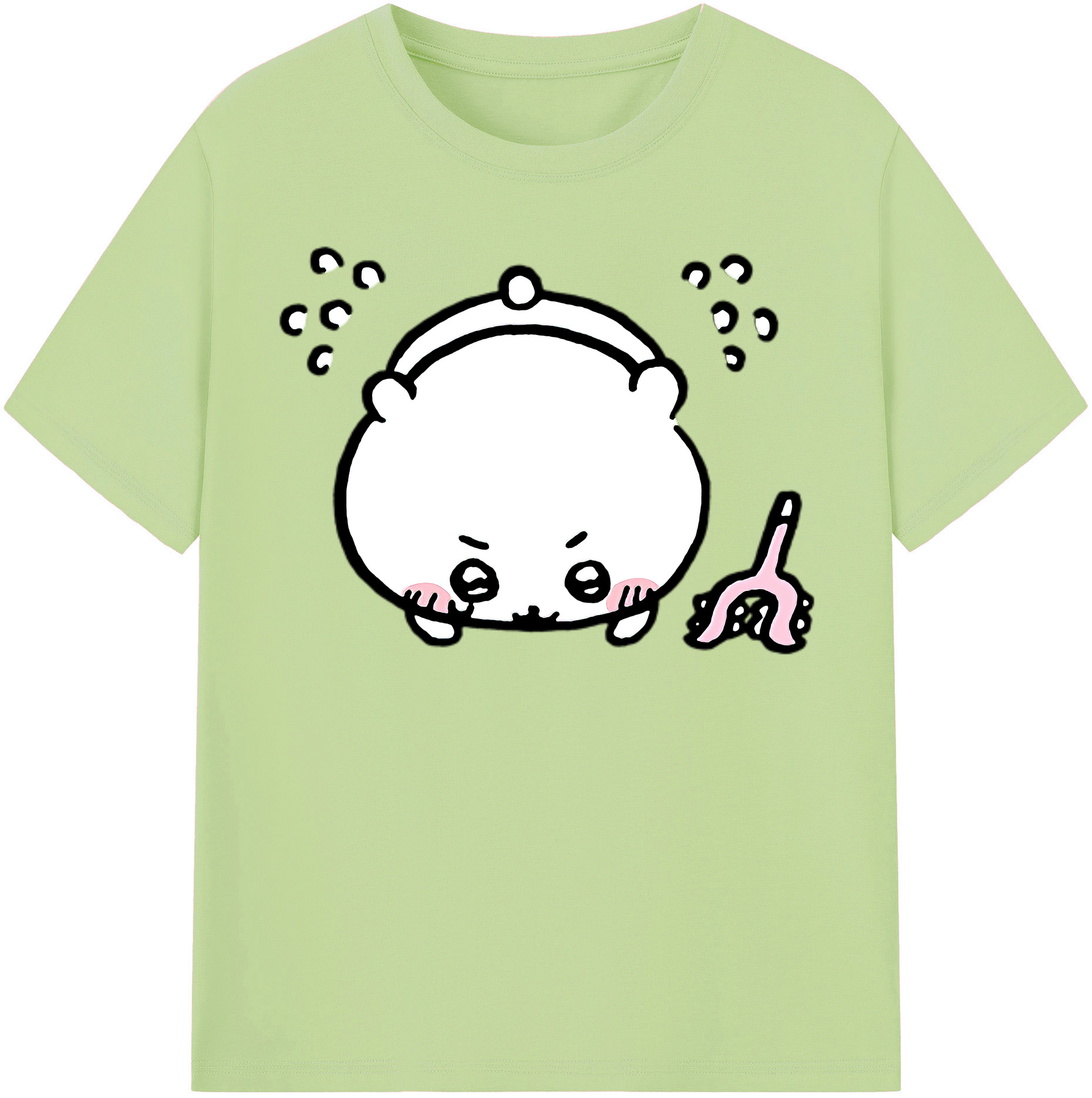 （画像用） ちいかわ ちいかわ Chii-kawa chiikawa 綿100％半袖Tシャツ（フロントプリント）